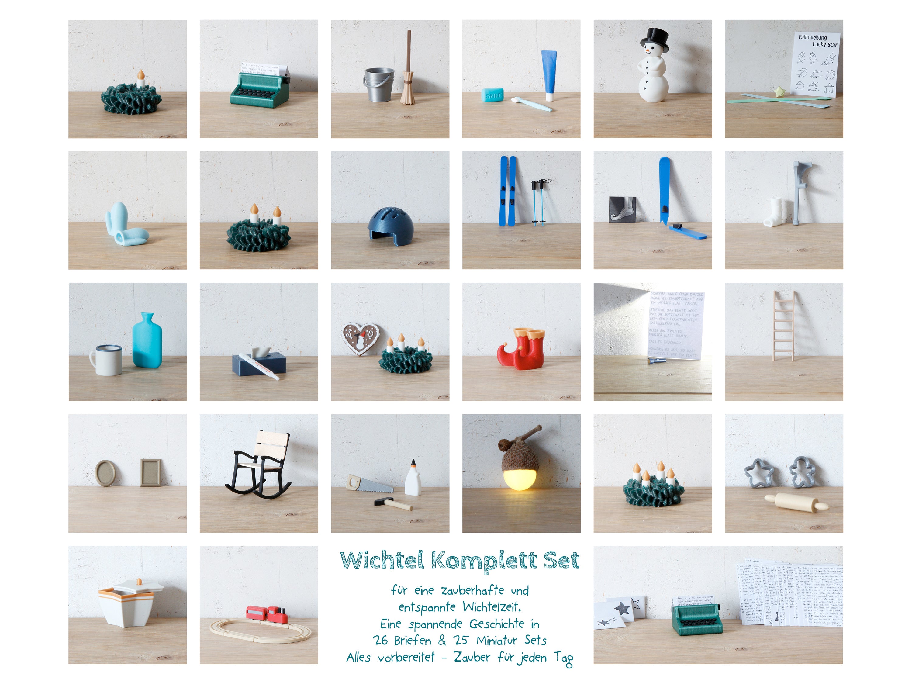 Wichtel Komplett Set 2025 Adventskalender
