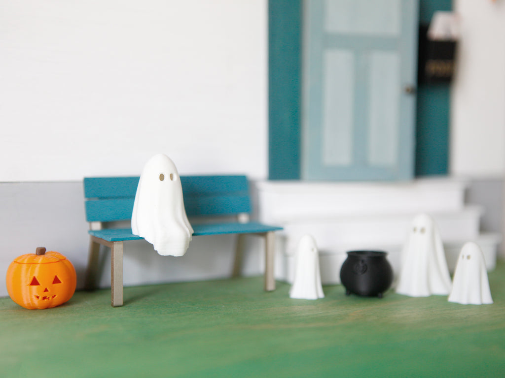 Miniatur Gespenst sitzend