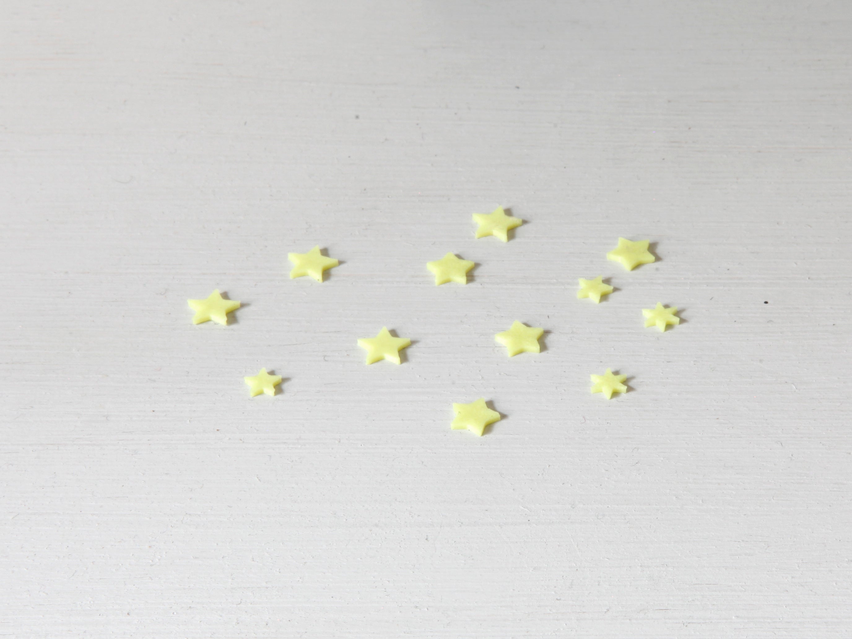 Miniatur Leuchtsterne Glow-in-the-dark - Set of 12