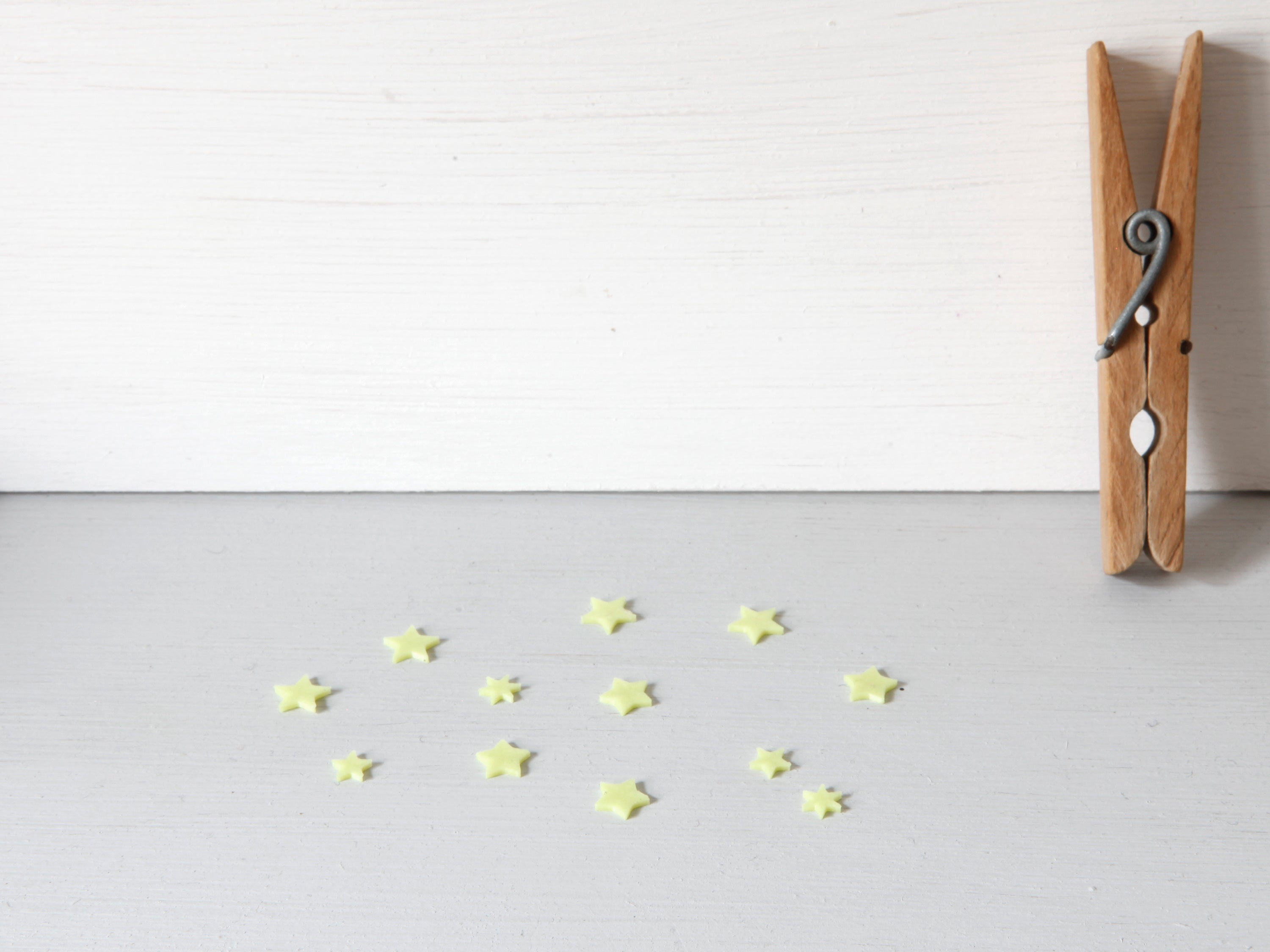 Miniatur Leuchtsterne Glow-in-the-dark - Set of 12