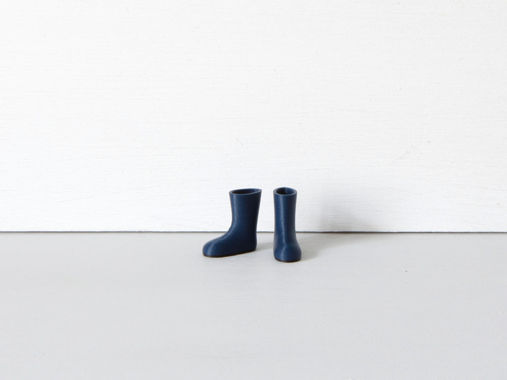 Miniatur Gummistiefel für die Wichteltür
