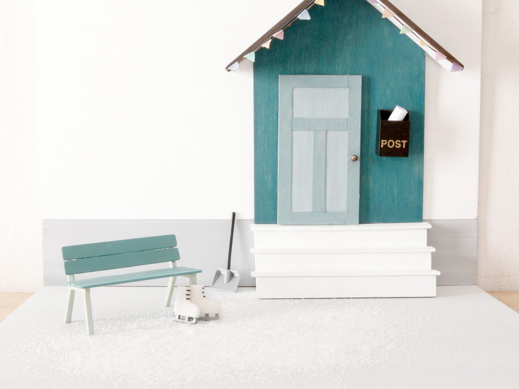 Miniatur Schlittschuhe für die Wichteltür