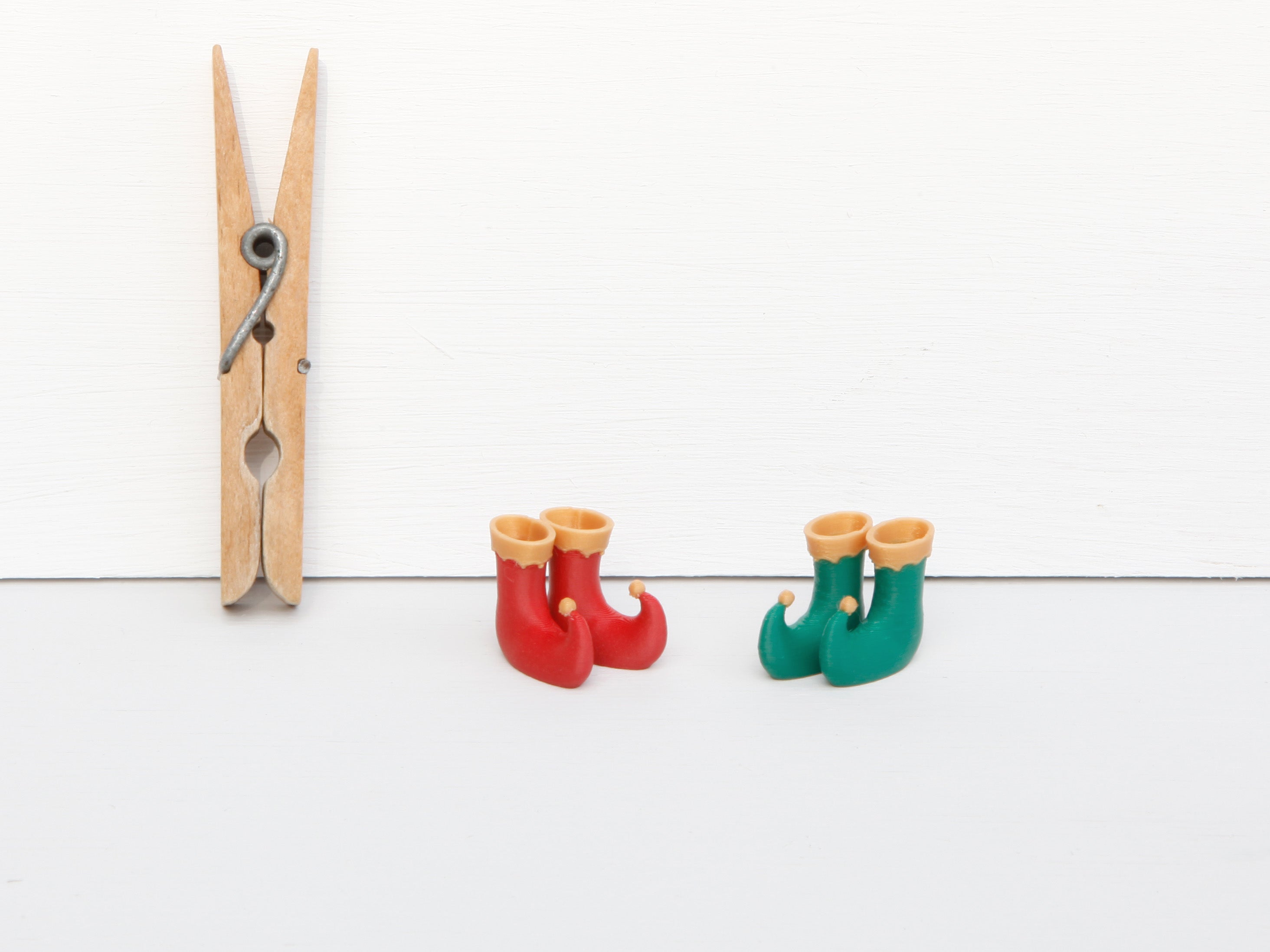 Miniatur Stiefel für die Wichteltür