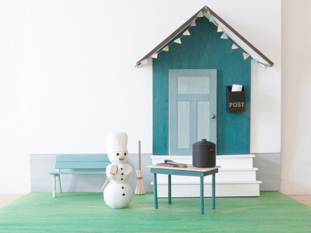 Miniatur Kochmütze für die Wichteltür