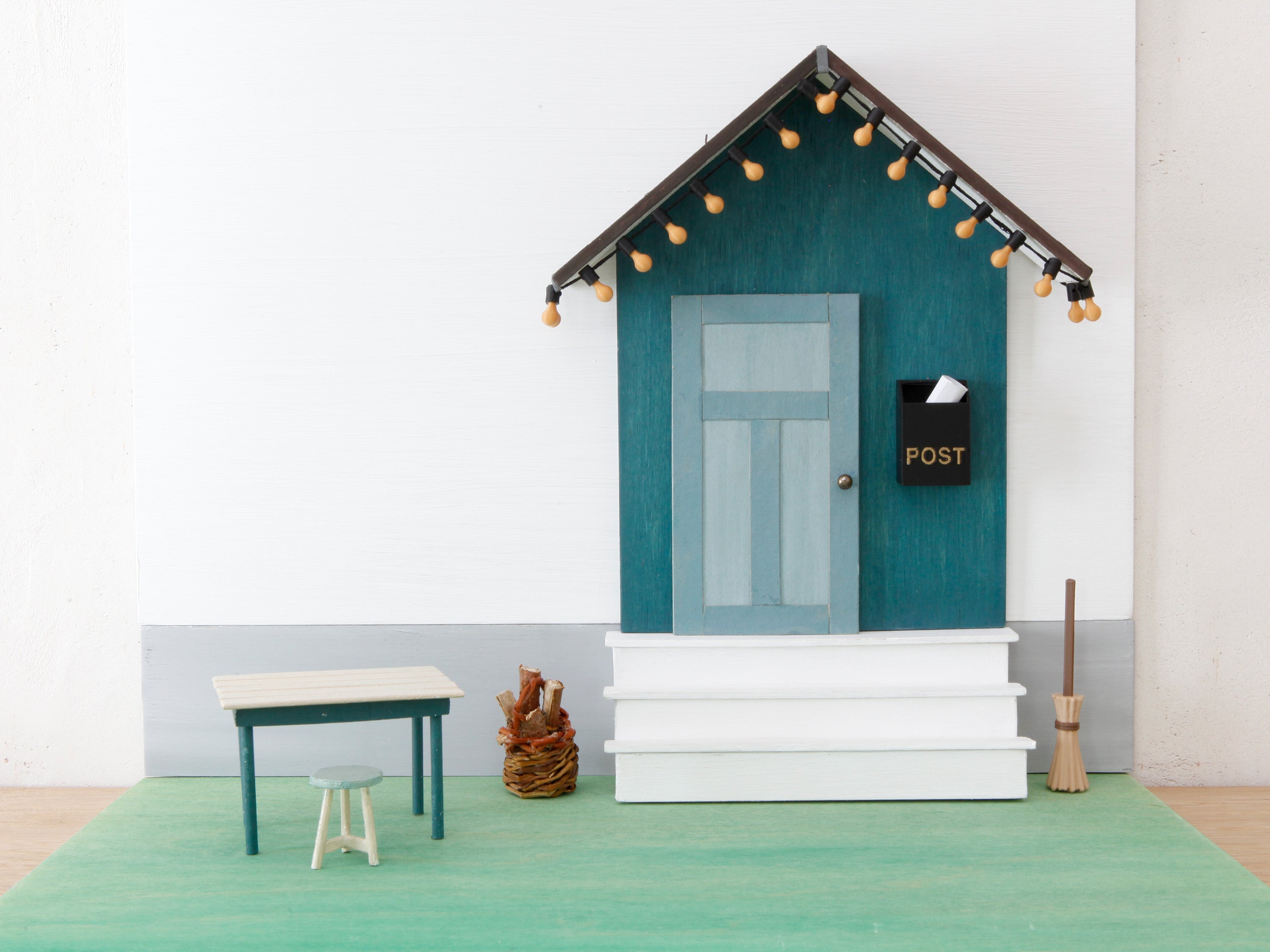 Miniatur Lichterkette für die Wichteltür