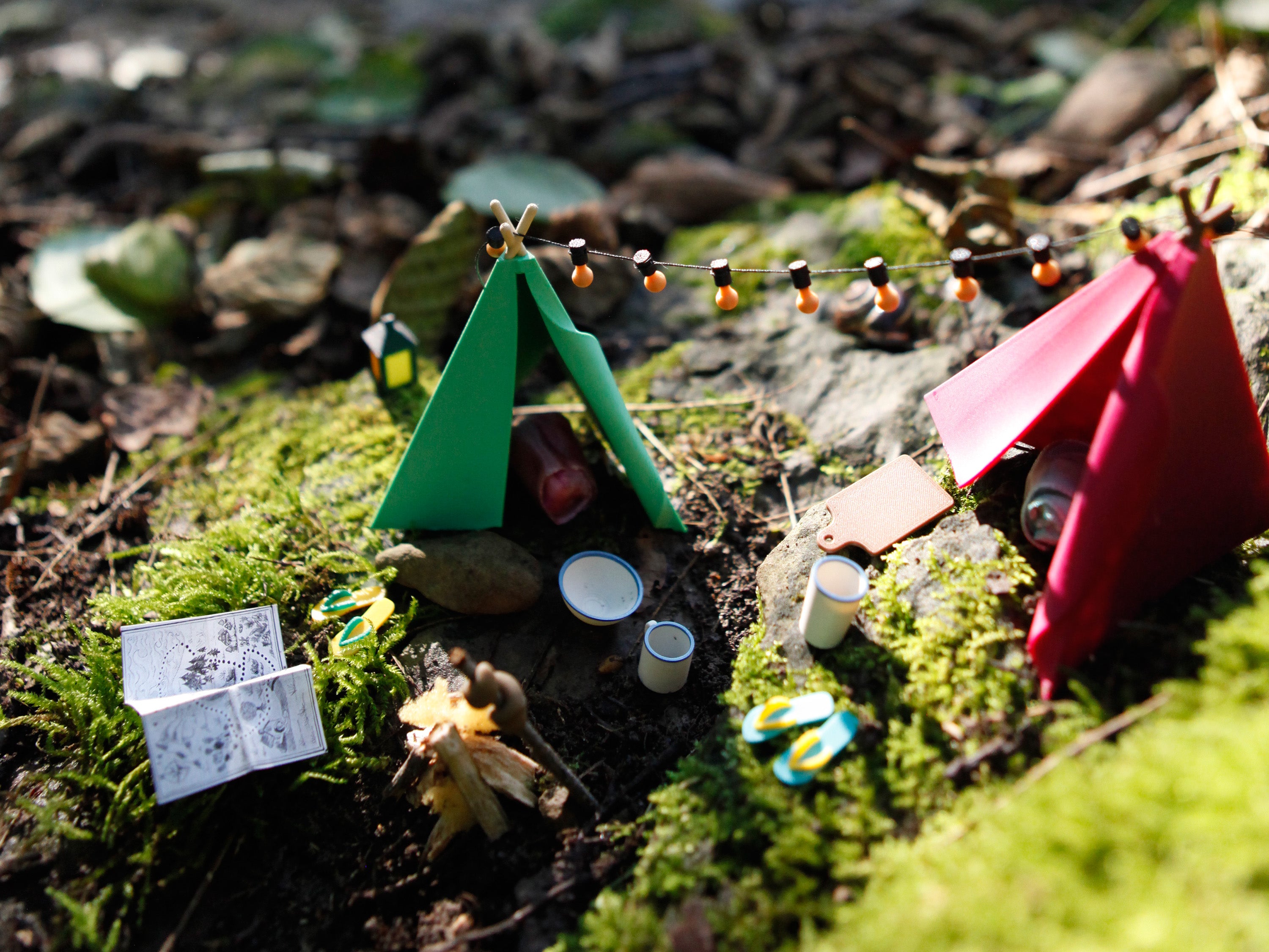 Miniatur Lichterkette für die Wichteltür