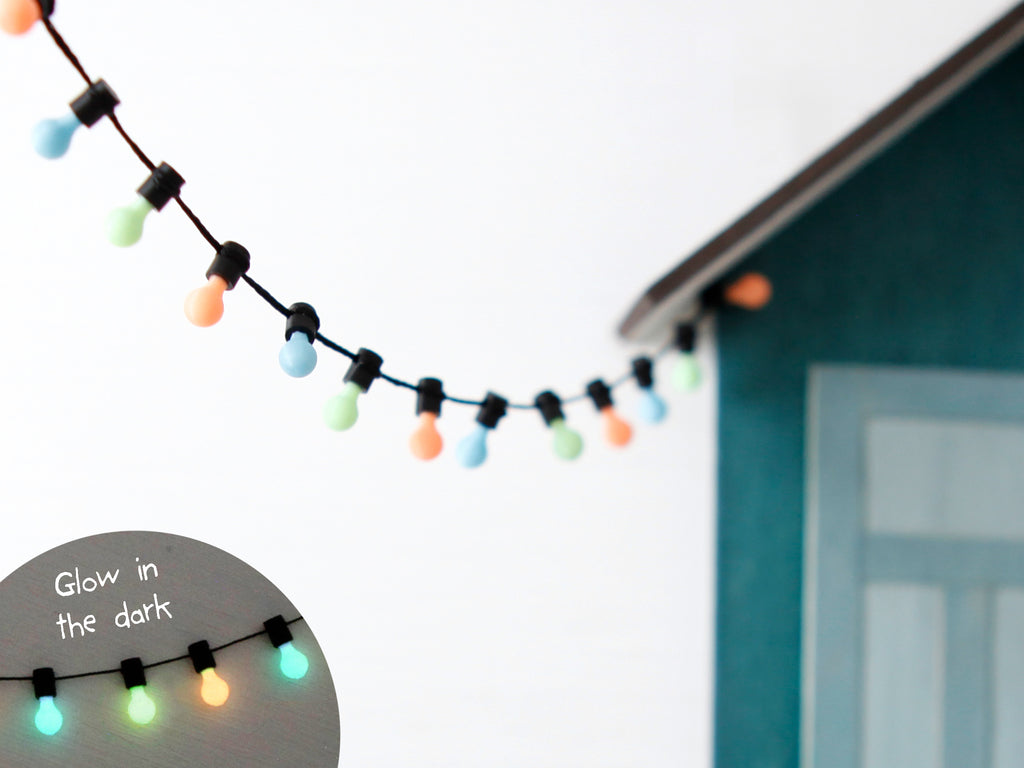 Miniatur Lichterkette für die Wichteltür