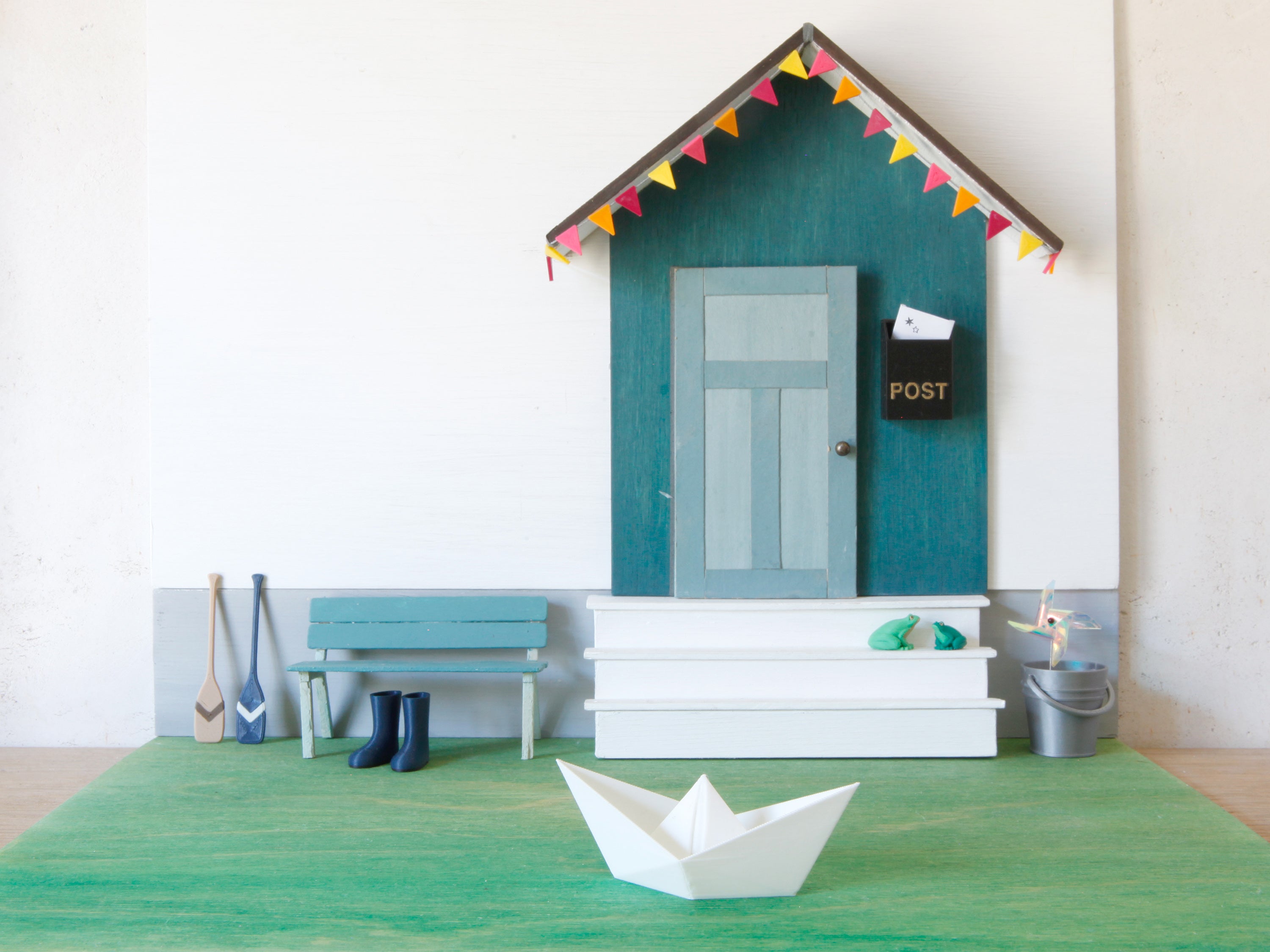 Miniatur Origami-Boot