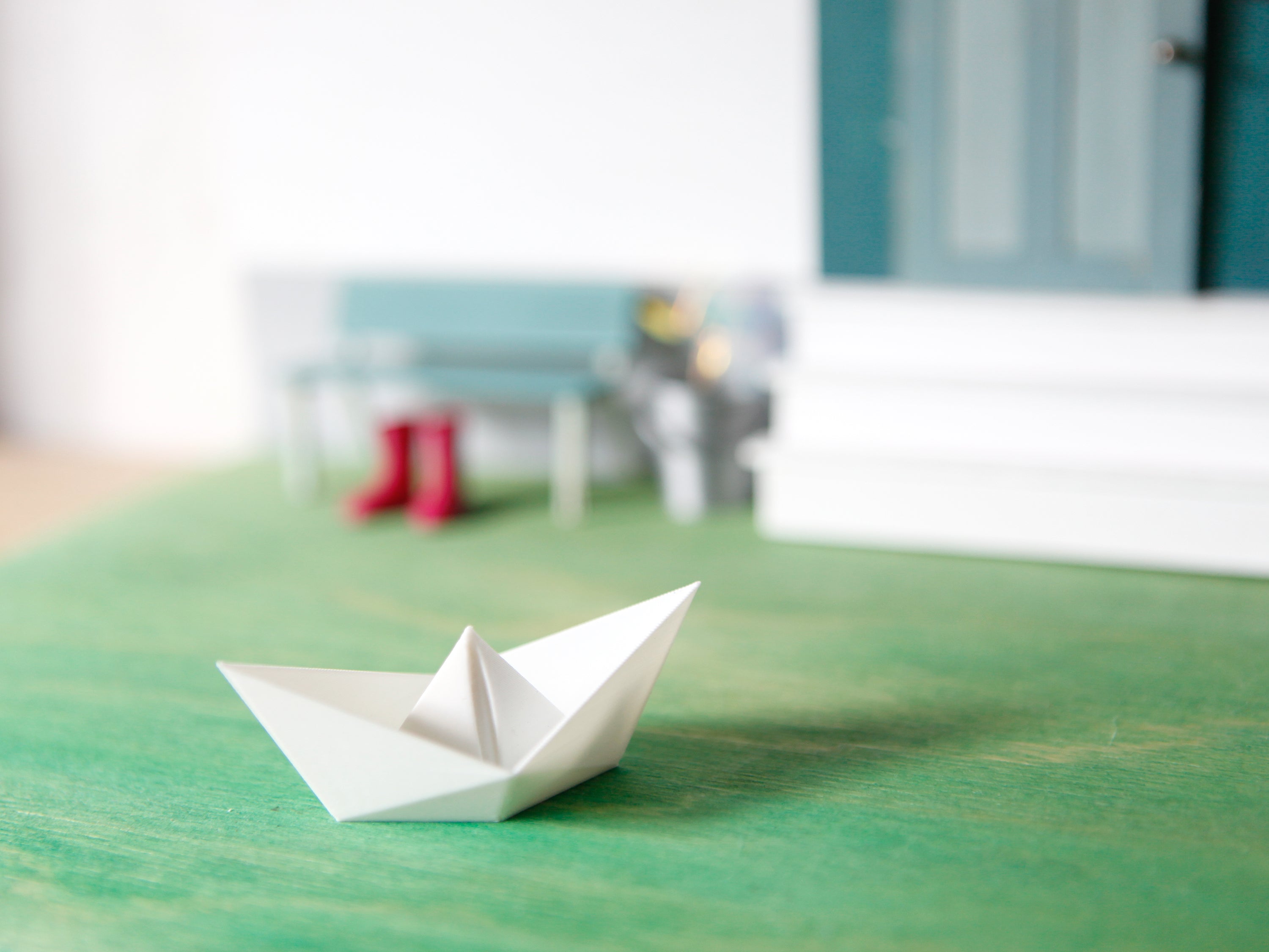 Miniatur Origami-Boot