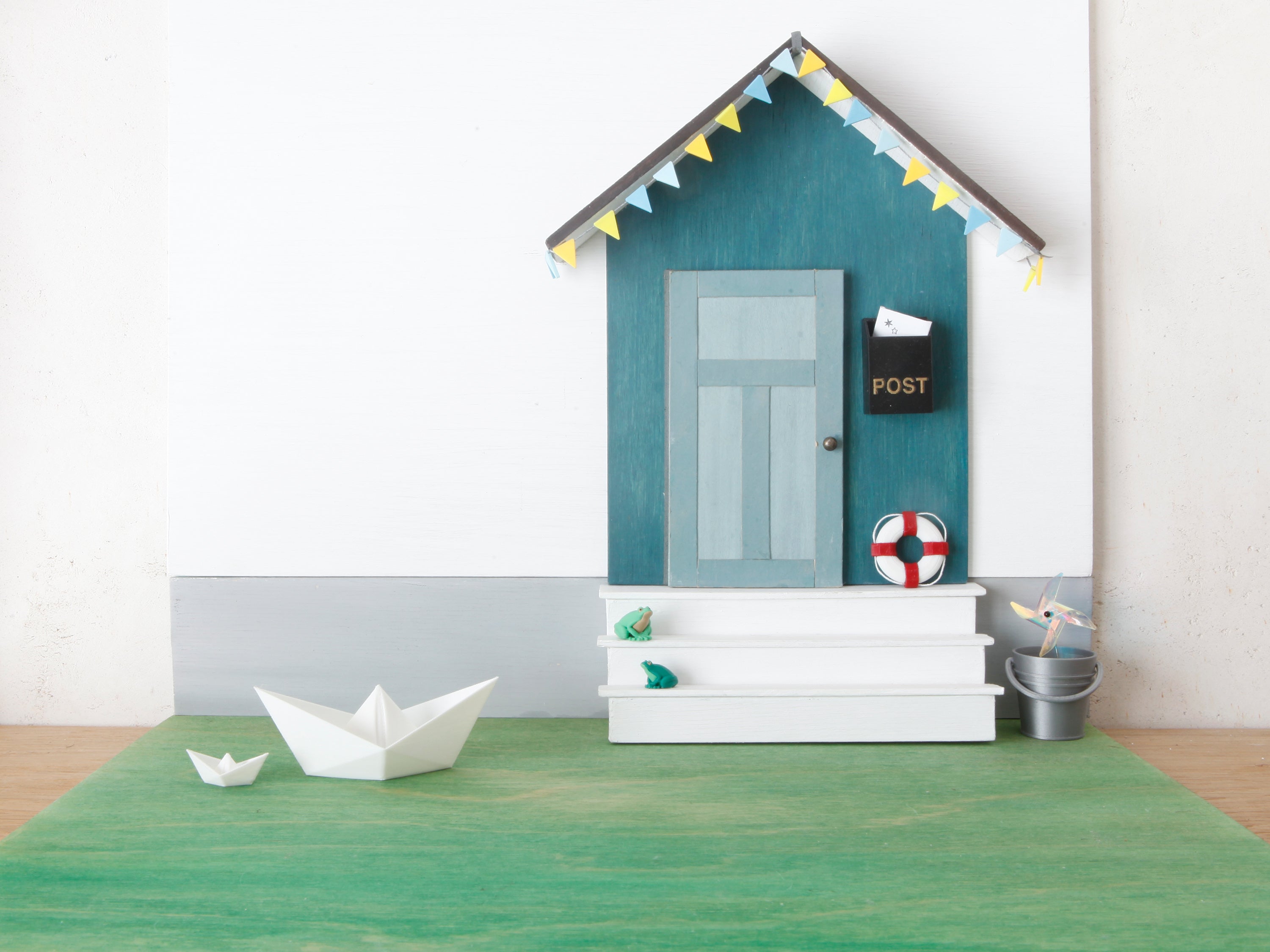 Miniatur Origami-Boote