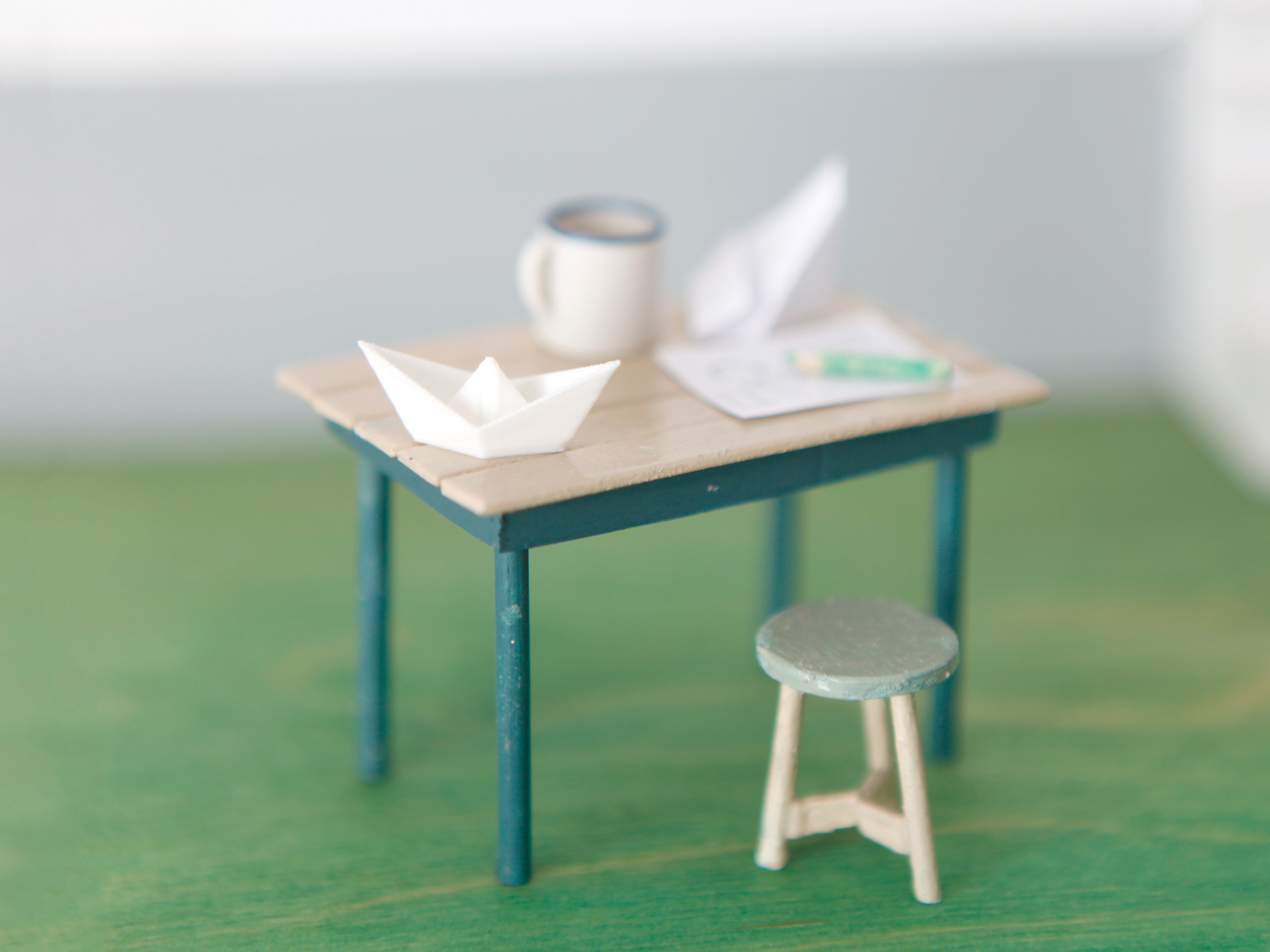 Miniatur Origami-Boote