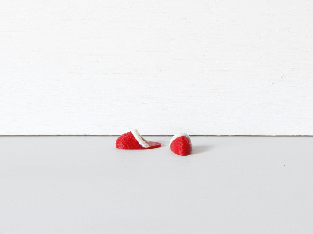 Miniatur Pantoffeln für die Wichteltür