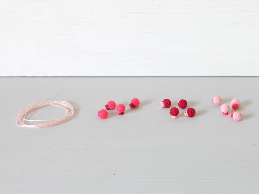 Miniatur Pompon Girlande
