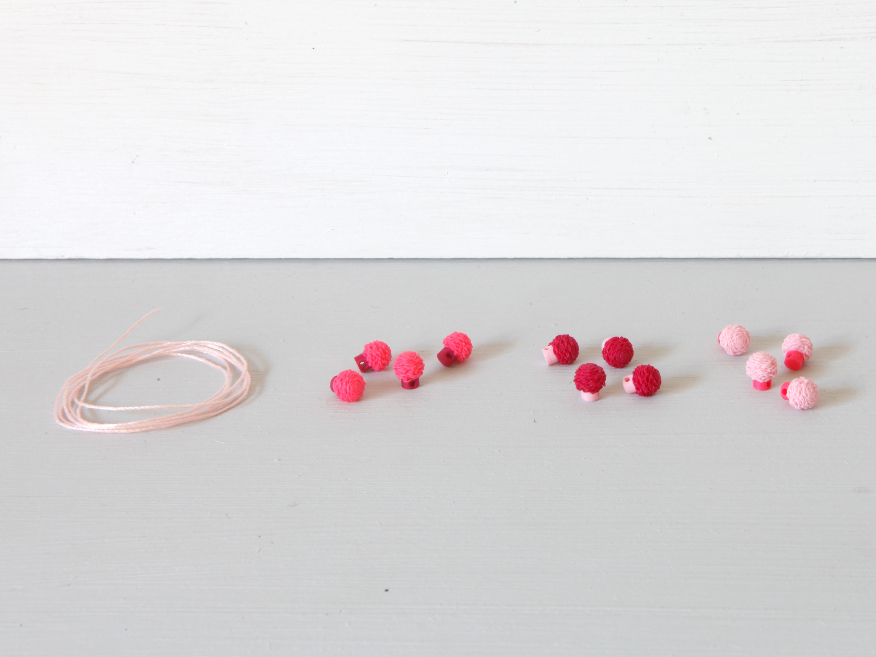 Miniatur Pompon Girlande