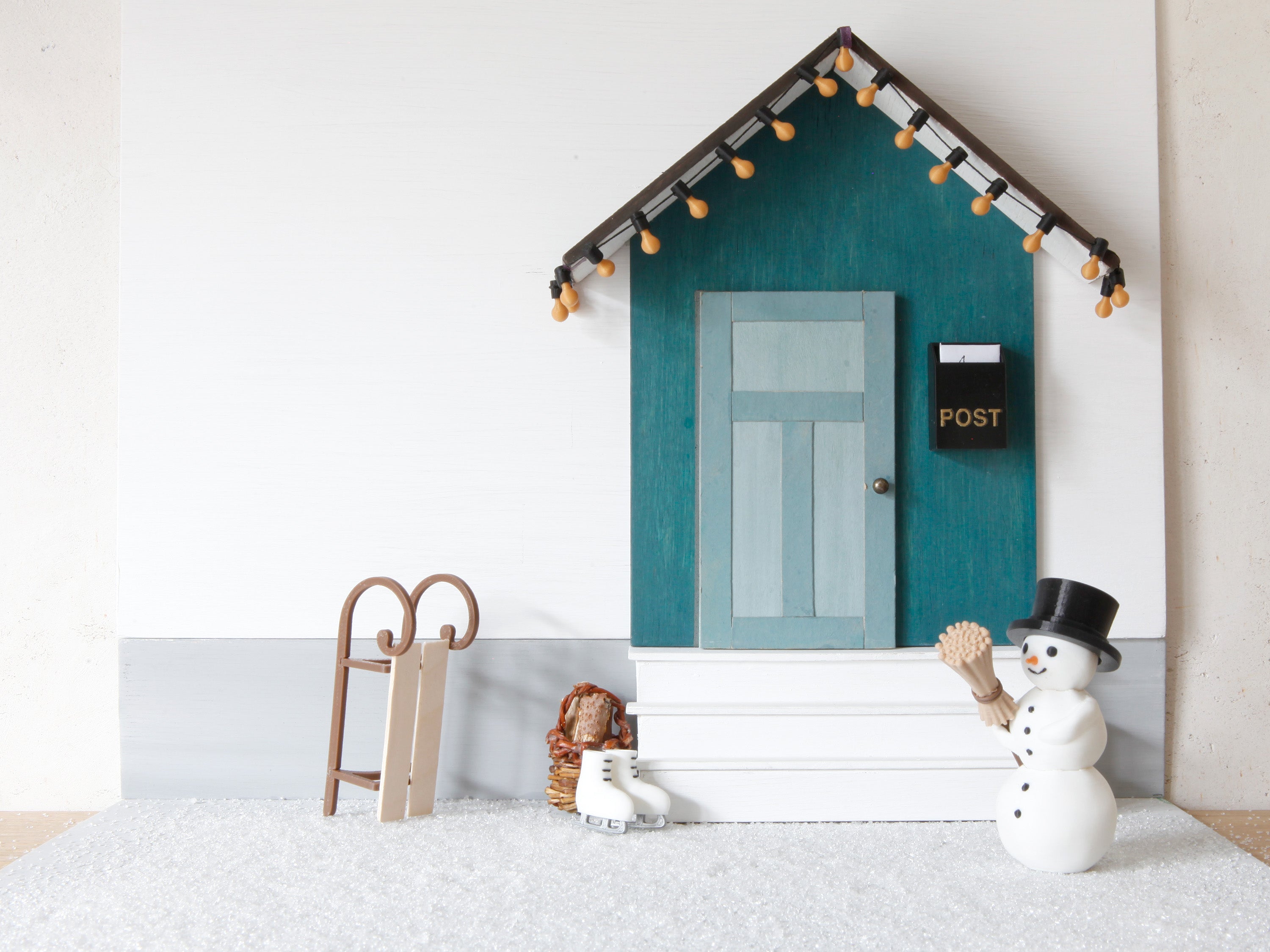 Miniatur Schlitten für die Wichteltür