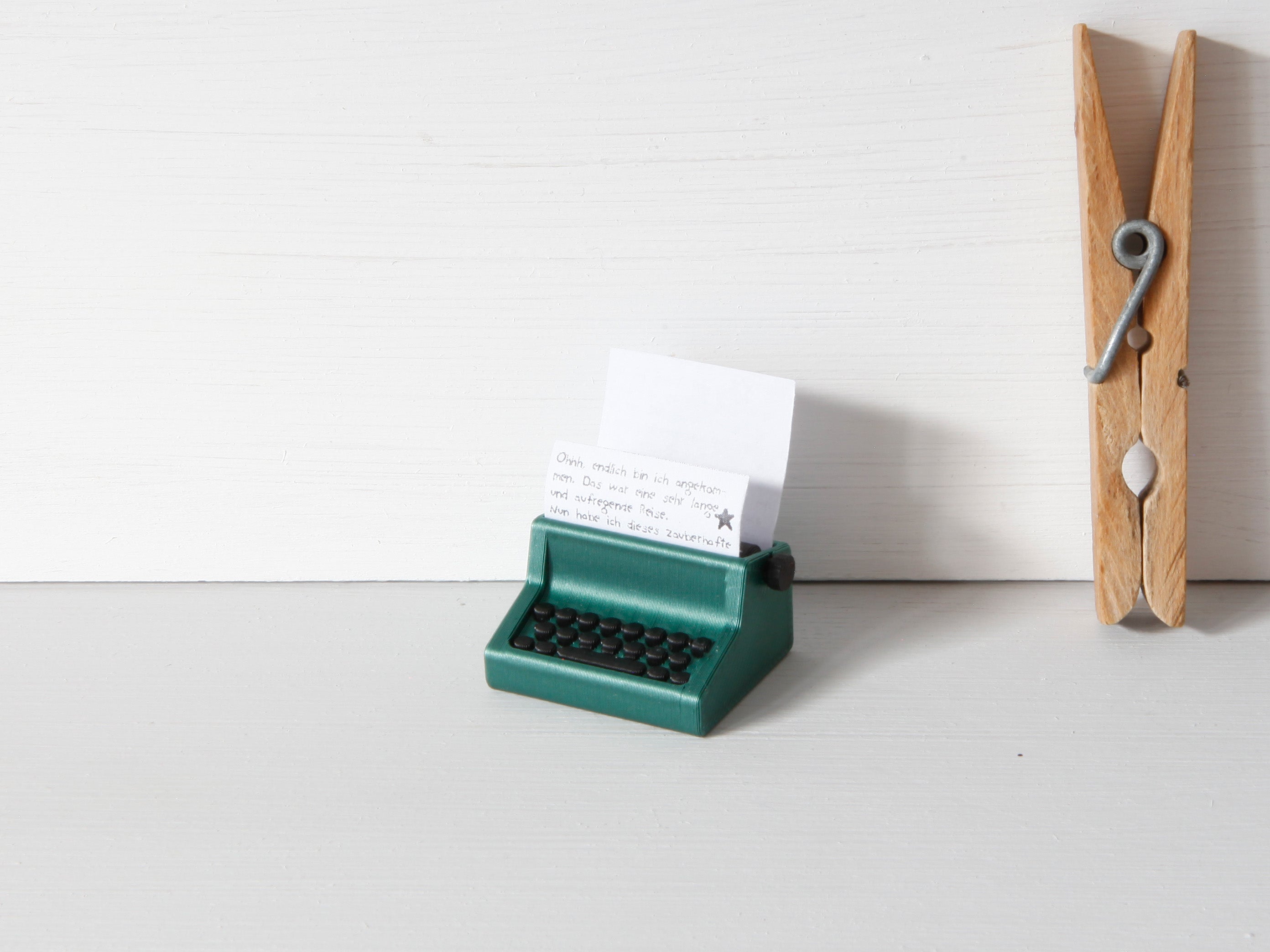 Miniatur Schreibmaschine für die Wichteltür