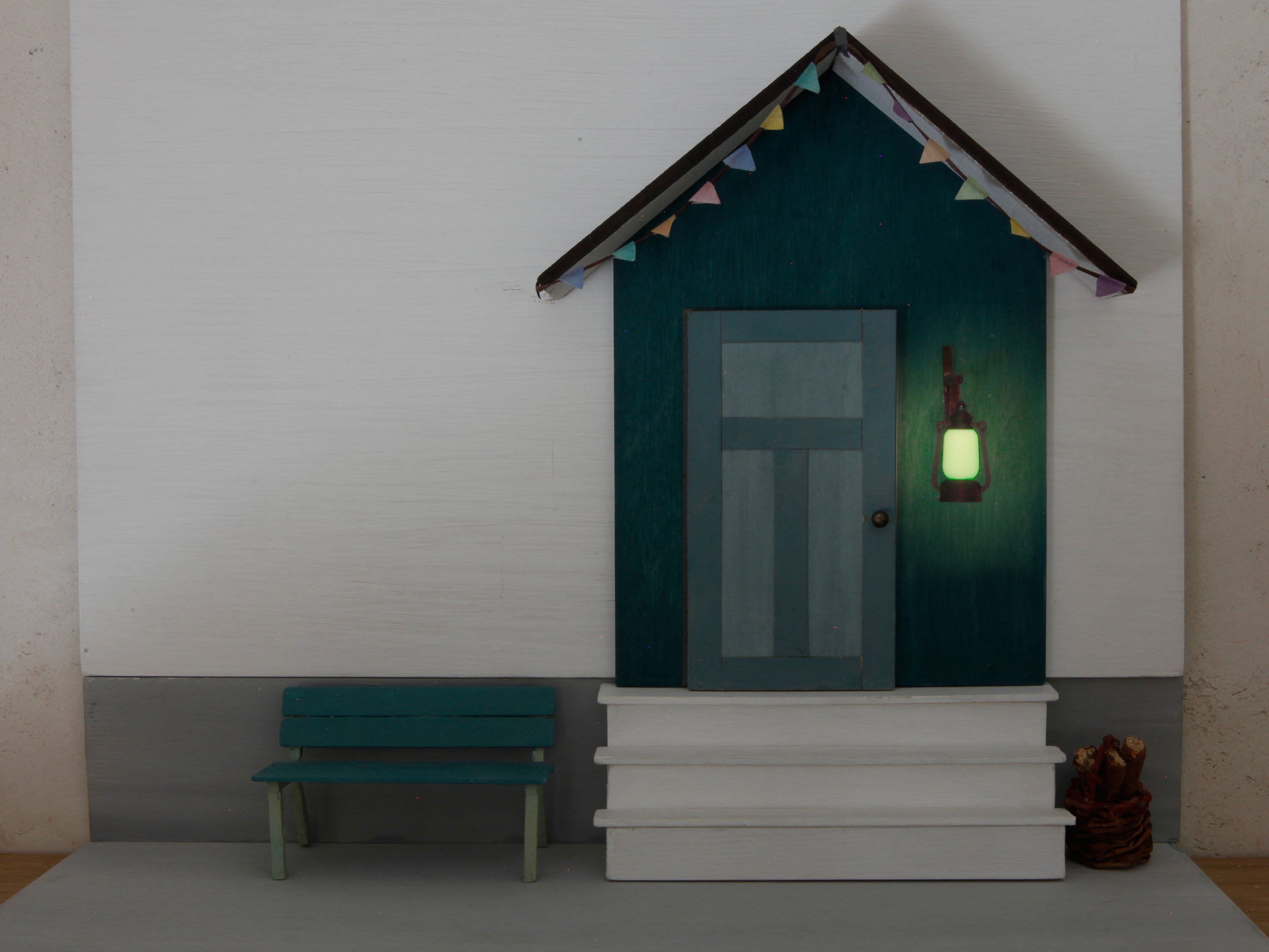 Miniatur Sturmlaterne Glow-in-the-dark