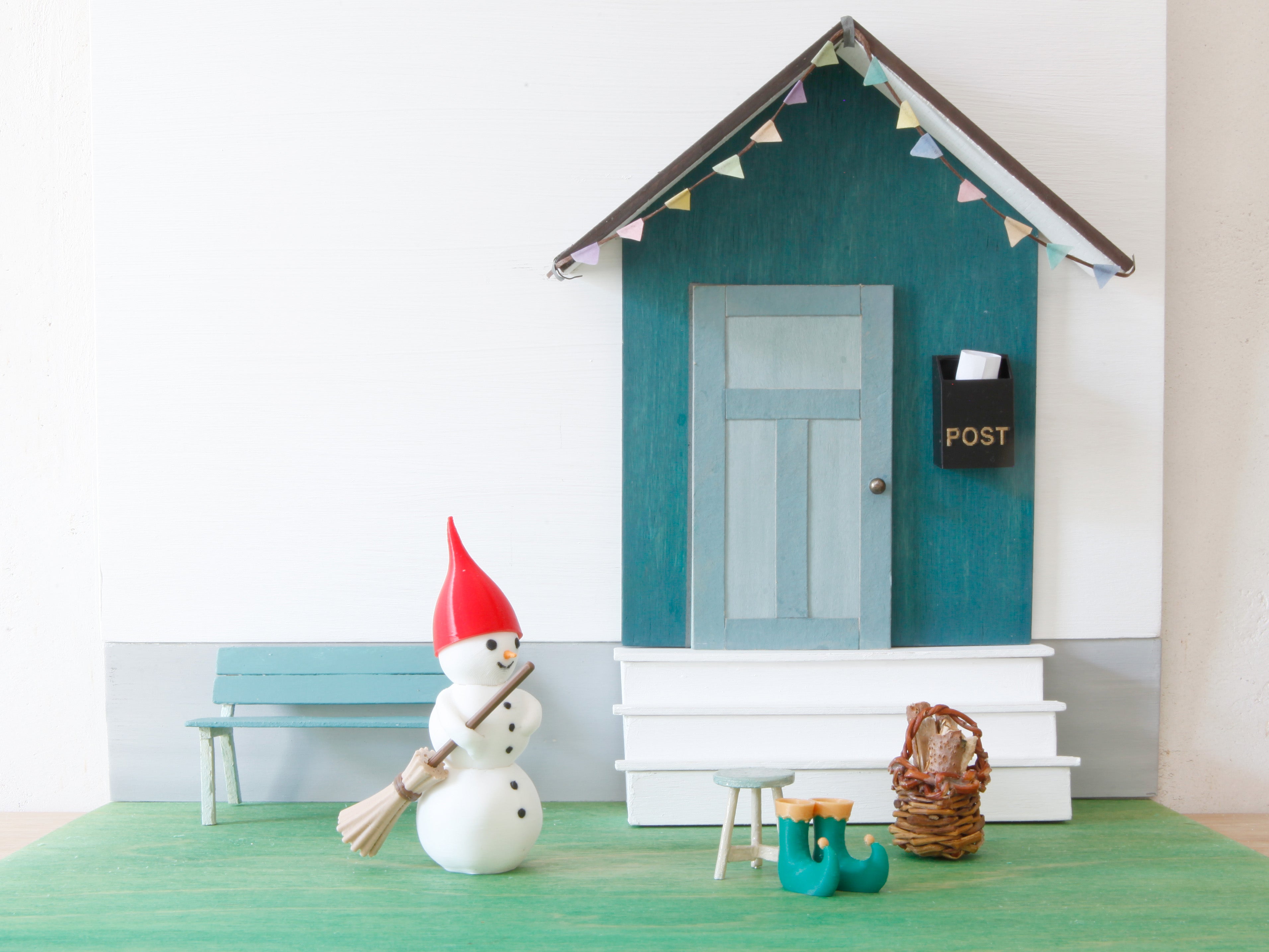 Miniatur Zipfelmütze für die Wichteltür