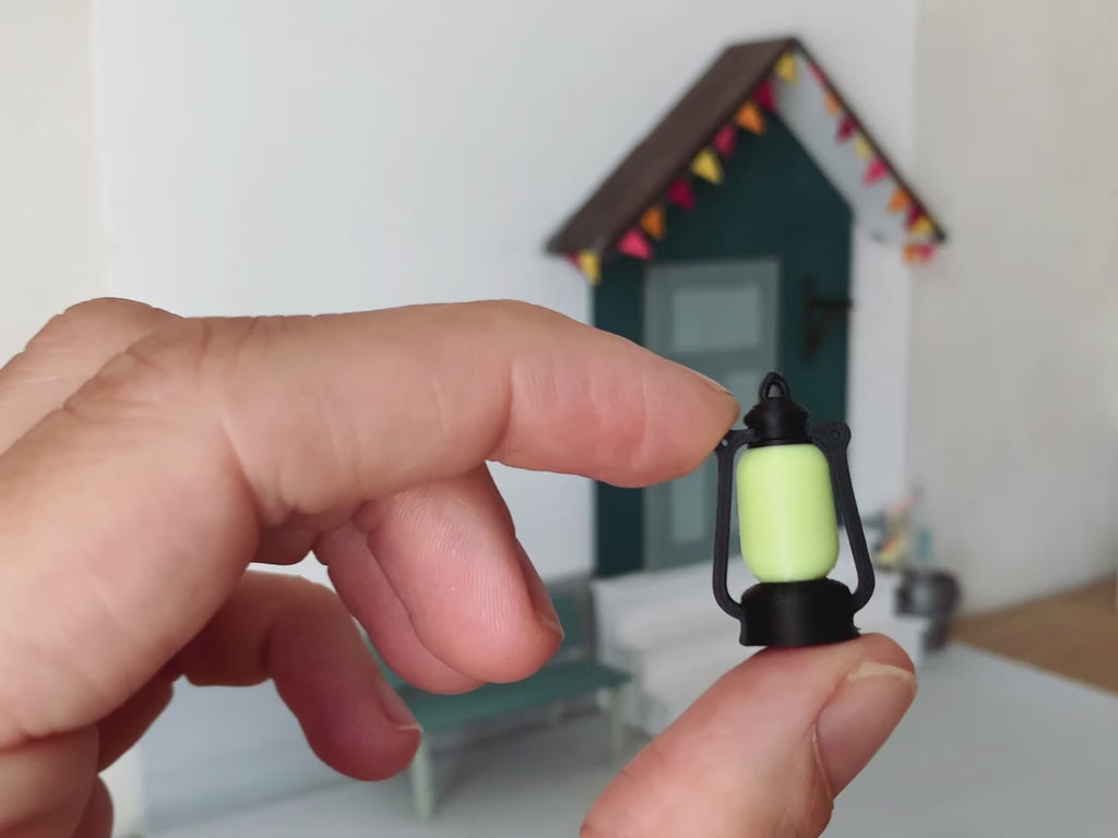 Miniatur Sturmlaterne Glow-in-the-dark